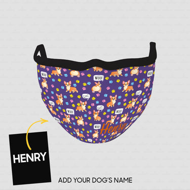 Personalized Dog Gift Idea - Cute Dogs 16 For Dog Lovers - Cloth Mask